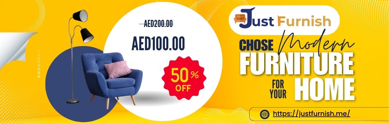 Yellow Blue and Pink Modern Furniture Sale Banner (1)
