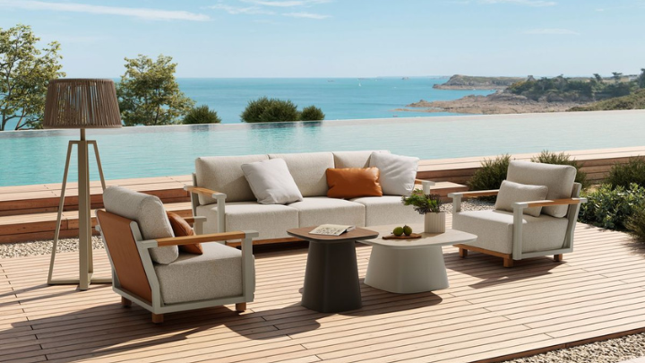 Stylish and durable waterproof outdoor furniture for villas in the UAE